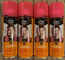 4x Hyde and EEK Boutique Spray on Temporary Neon Pink Hair Color 3 oz bottles