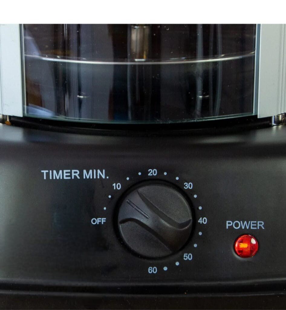 Electric Rotisserie Grill Cooks Kebabs Skewers Roasts Minute Timer