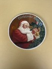 Santa's Golden Gift NORMAN ROCKWELL Plate Christmas 1987-w/hanger-#13451E — photo 1