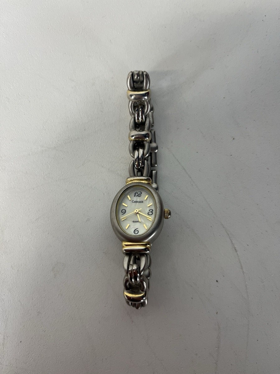 Vintage Two Tone Silver Gold Timex Carriage Women display picture 3