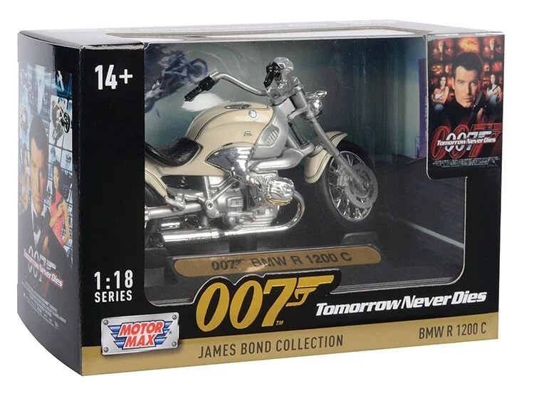 BMW R 1200 C James Bond 007 Collection 1:18 Motormax Motorrad Bike Diecast 79845 - Bild 2 von 2