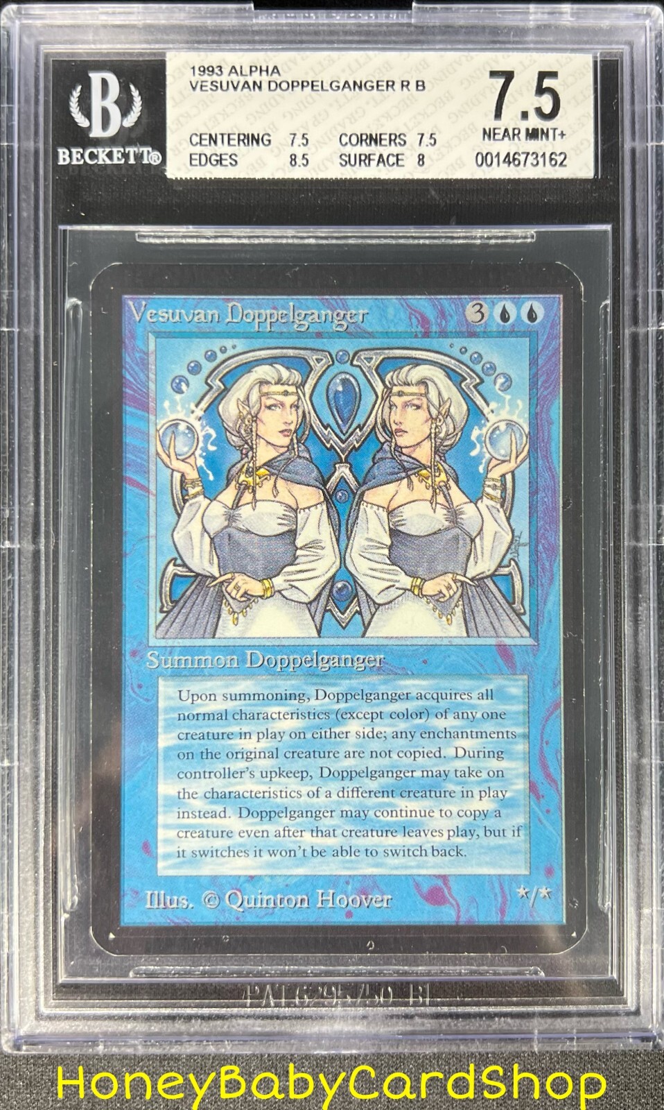 MTG Limited Edition Alpha 1993 Vesuvan Doppelganger BGS 7.5Q++ NM+ 93/94