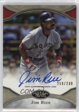 2020 Topps Tier One Prime Performers /299 Jim Rice #PPA-JR Auto HOF 1l8x