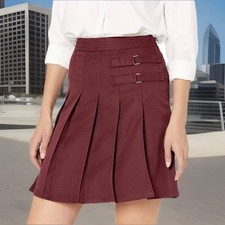 French Toast 2 Tab Uniform Scooter Skirt with Hidden Comfort Short, Inside Short