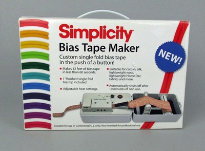Simplicity Bias Tape Maker Machine 1'' Tip 881925 