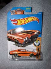 2016 HOT WHEELS '72 FORD GRAN TORINO SPORT, ORANGE, #2/10 MUSCLE MANIA, #122/250