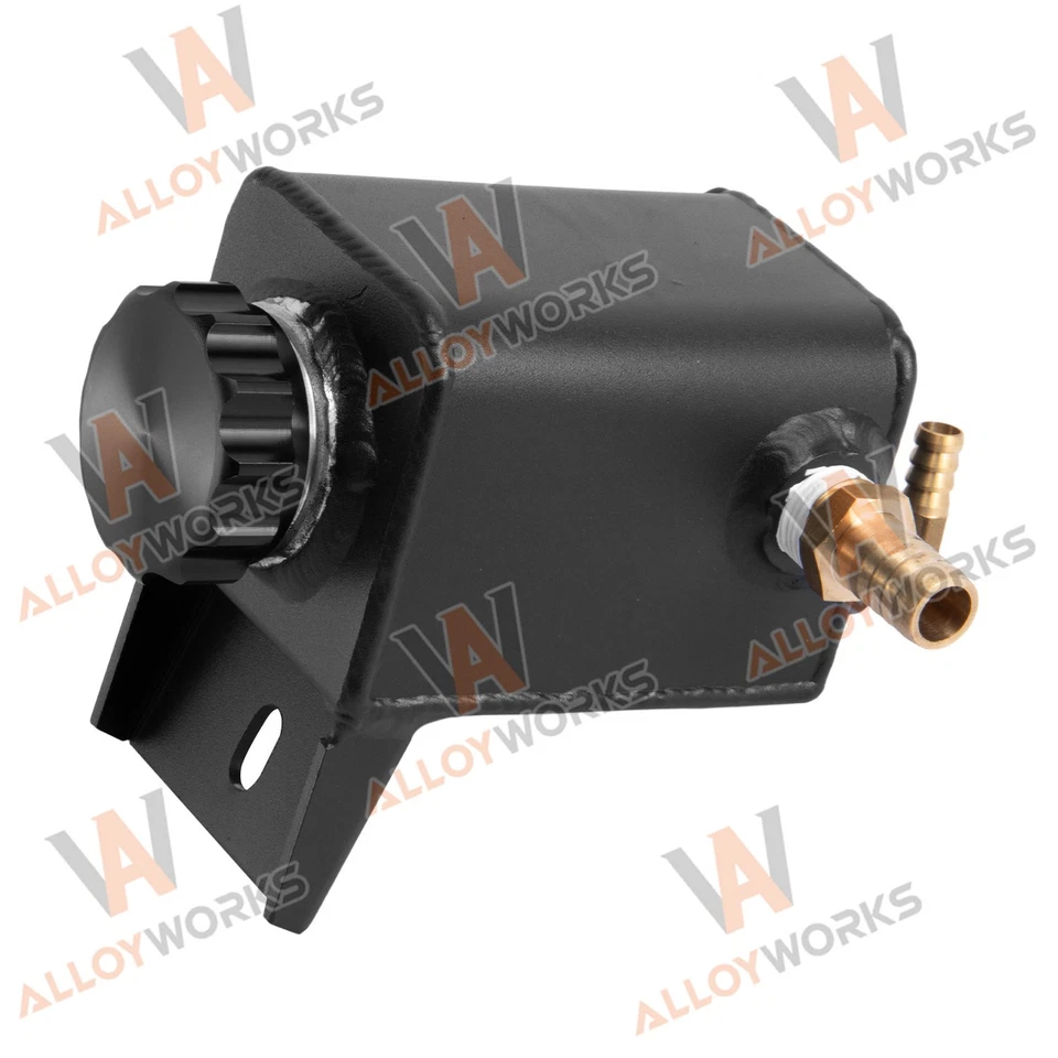 Tanque de depósito de dirección asistida negro de aluminio para Ford Mustang EcoBoost 2005-18 Foto 2 de 4