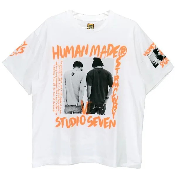 HUMAN MADE x STUDIO SEVEN T-shirt White Orange | eBay