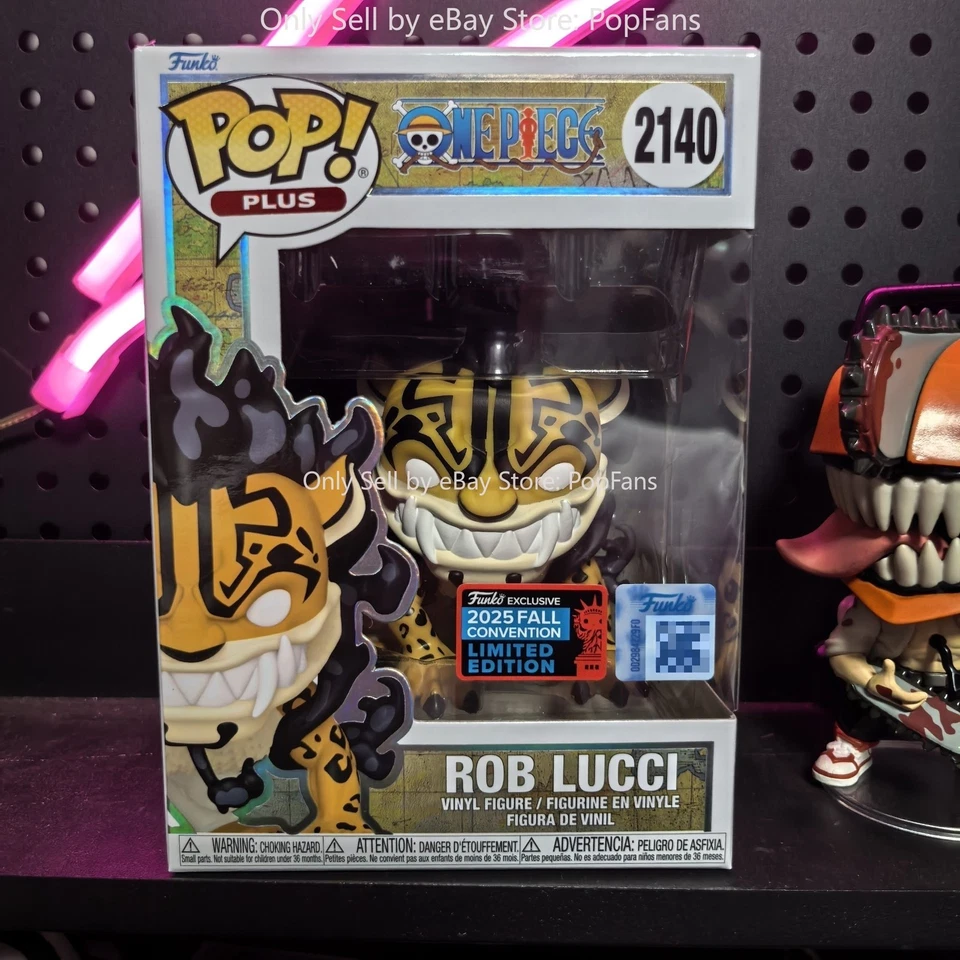Funko Pop! Plus Rob Lucci 2140 (Human Beast) NYCC Shared Sticker- Ready to Ship
