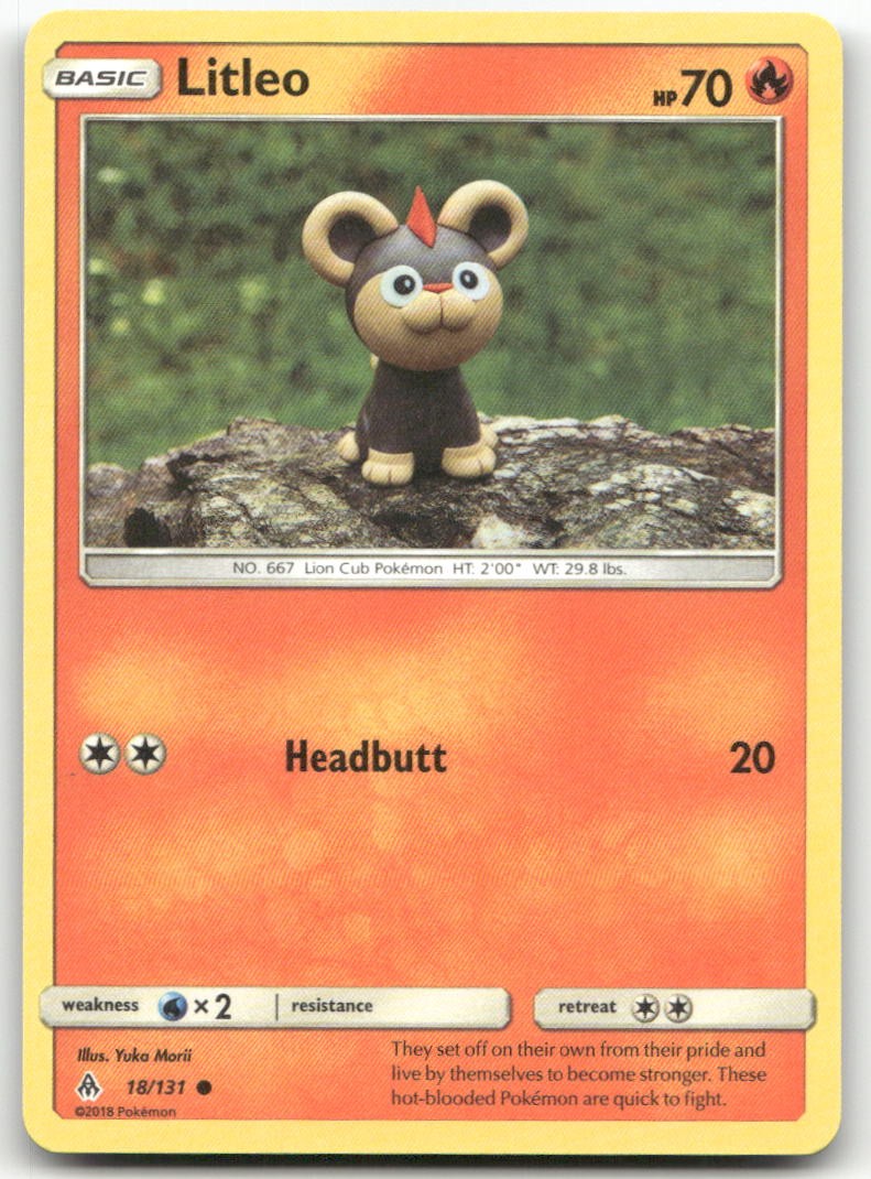 Litleo #18/131 (LP) SM - Forbidden Light SM06 Pokemon