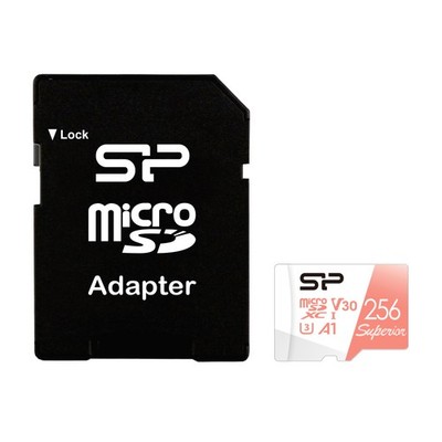 256GB Silicon Power Überlegene microSDXC UHS-I 4K Ultra HD Speicherkarte