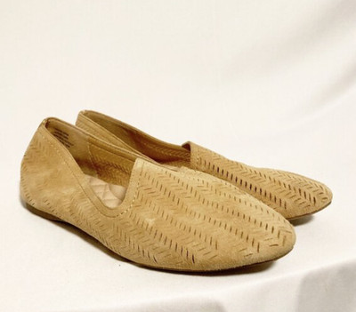 Birdies The Heron Flat Suede Laser Cut Size 7.5