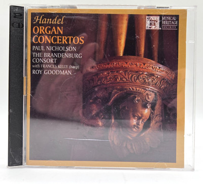 Handel Organ Concertos 2 CD Set 1997 Brandenburg Consort Paul Nicholson
