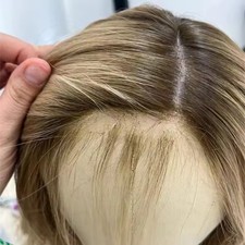 Balayage Blonde Brown Highlight Body Wave 100 Human Hair Lace Front Wigs 18inch