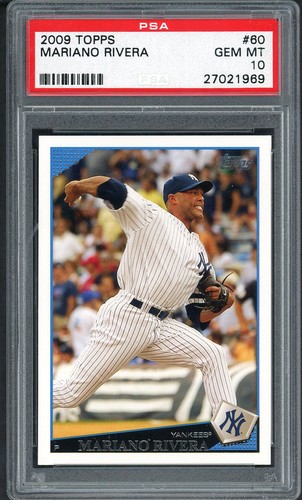 2009 TOPPS # 60 MARIANO RIVERA YANKEES PSA 10 GEM MINT 562492 (KYCARDS)