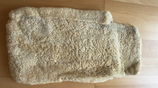 Kinderwagen Fußsack braun beige innen Lammfe...