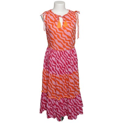 Zwillingsherz, Maxikleid, Größe: S/M, Pink/Orange/Mehrfarbig, Viskose #Eqt