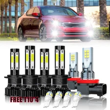 For KIA OPTIMA 2014 2015  LED Headlight High Low Beam Fog Light Combo Kit