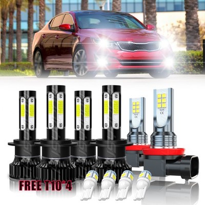 For KIA OPTIMA 2014 2015  LED Headlight High Low Beam Fog Light Combo Kit