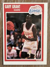 1989-90 Fleer Gary Grant (RC) Los Angeles Clippers Rookie Basketball Card #70. rookie card picture