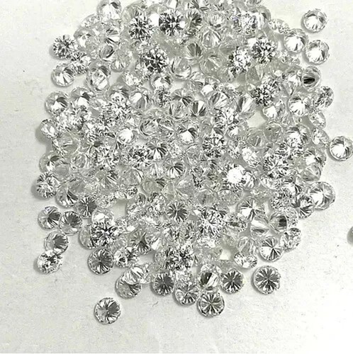 Certified 0.8 mm Round Cut CVD Diamond I Color IF Clarity 5 Pcs Diamond Lot - Picture 3 of 8