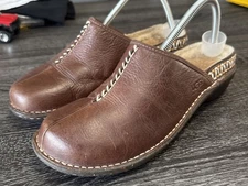 UGG Shoes Womens 10 Kohala Clogs Brown Leather Sheepskin Casual Comfort Low