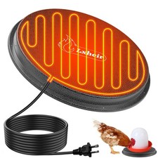 Chicken Water Heater for Winter, 13  Heated Poultry Waterer Base for Metal or Pl