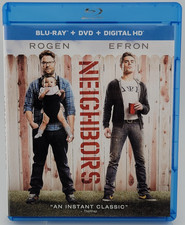Neighbors Blu-ray DVD Combo Seth Rogen Zac Efron Rose Byrne Franco 2014