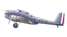Breguet BR-462 Vultur France Desktop Wood Airplane New Replica Model Large 1/48