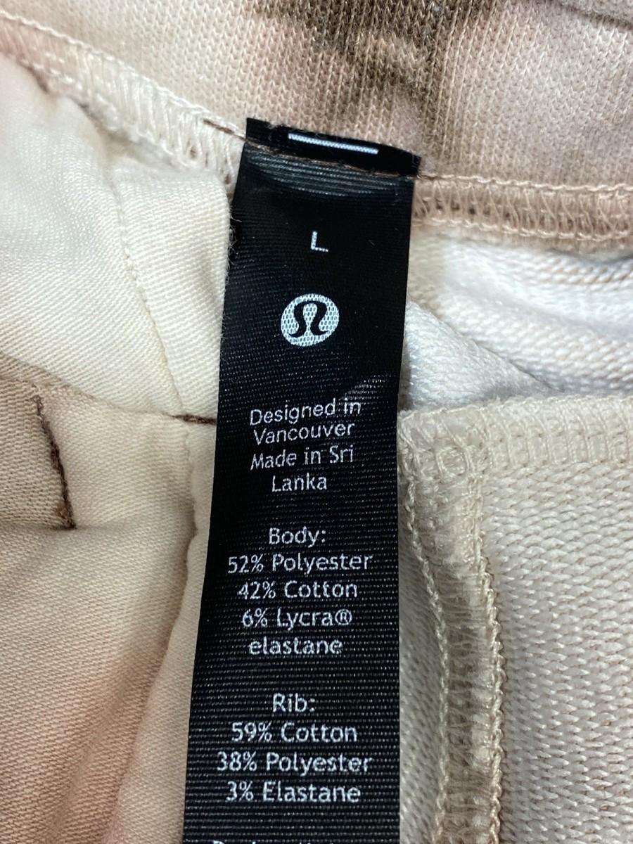 Lululemon City Sweat Jogger Large Pink Brown Earth Clay Dye Sweatpants terry View 5
