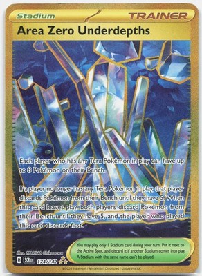Area Zero Underdepths - Hyper Rare SV07: Stellar Crown SCR Trainer - Stadium Hol