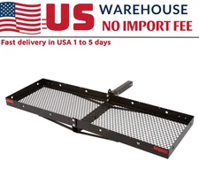 Hitch Mounted 60" Folding Steel Cargo Carrier Tray 500 lb Load Capacity