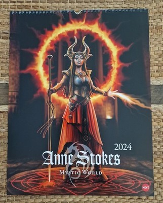 Anne Stokes Mystic World Posterkalender Wandkalender 2024. Mystische Wesen 