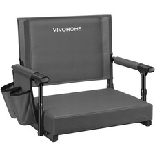 Stadium Seat Portable Folding Padded Stadium Seats for Bleacher Chair Cup Holder
