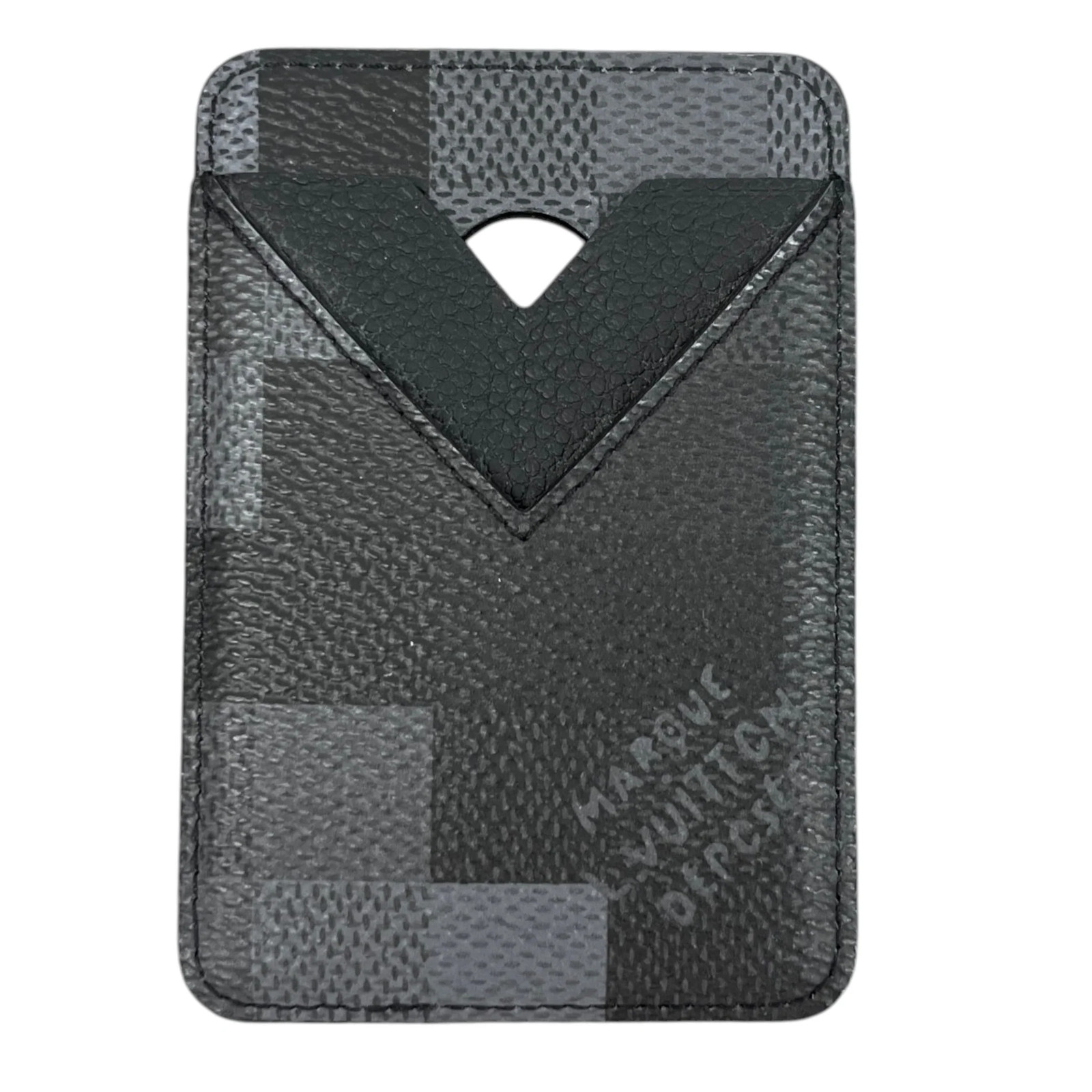Louis Vuitton Men's Porte Cartes Magnet iPhone Card Holder Black