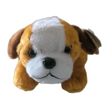 First  Main "Wuffles" Bulldog Puppy Hand-Crafted Plush w/Red Collar NWT