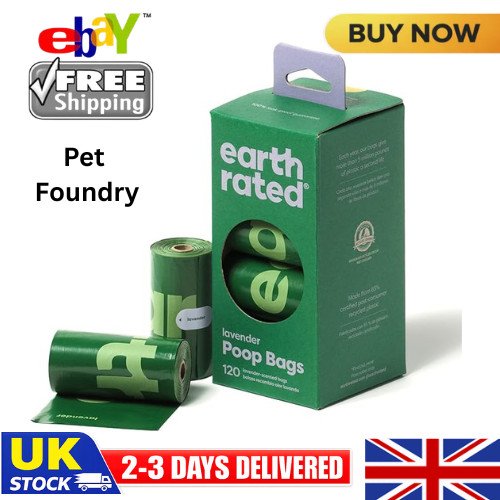 Earth Rated Dog Poo Bags, Guaranteed Leak Proof, Unscented, 120 Count