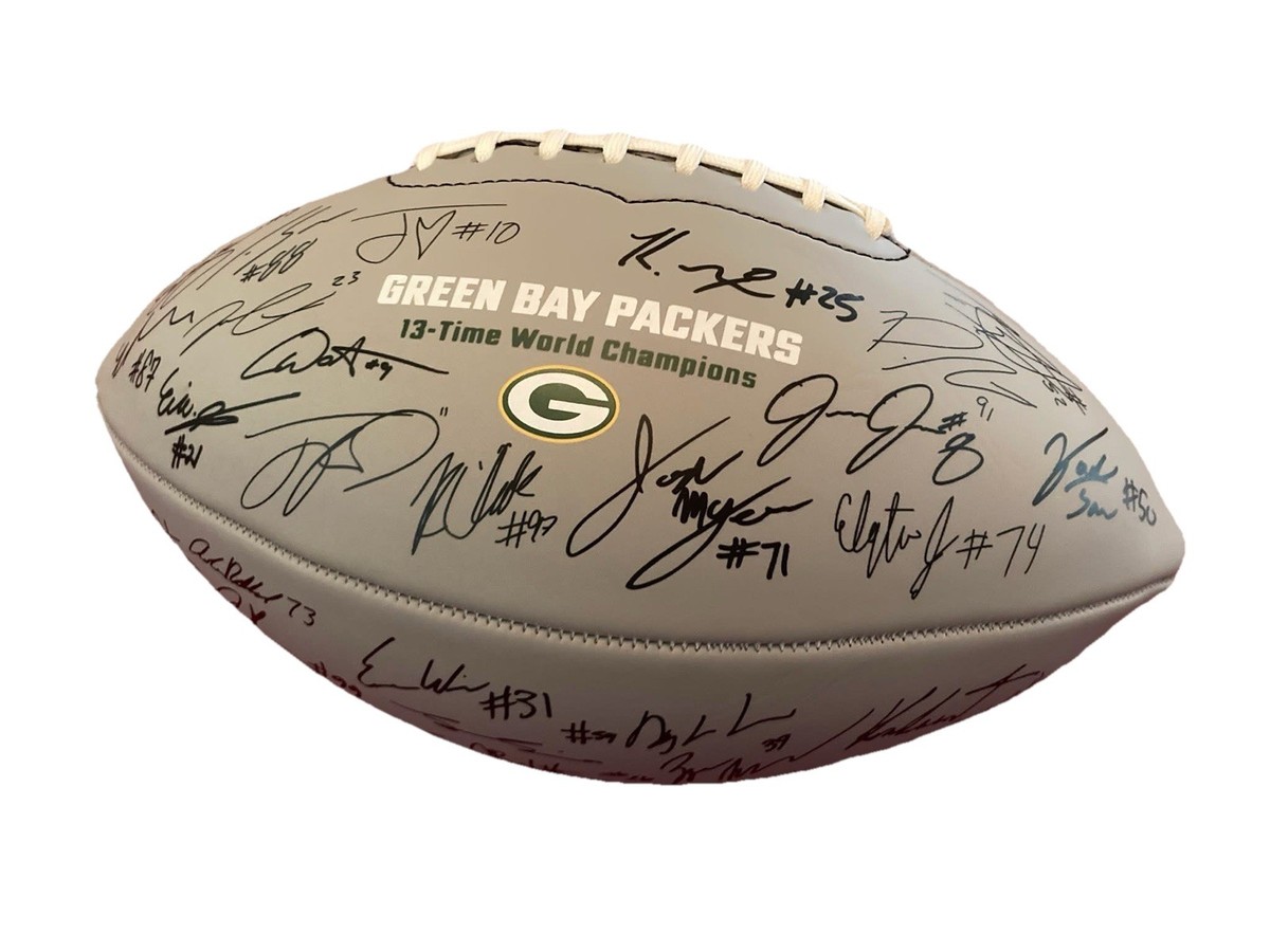 ヤマハ　フットボール　クラブ　サッカー　サントス　サイン 2024 Green Bay Packer Facsimile Signatures Give Back Football | eBay