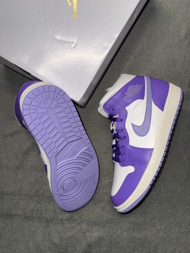 Nike Air Jordan 1 Mid | Lilac / White | UK9 | BNIB | RRP £135 - Picture 5 of 7