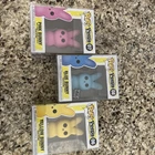 Funko Pop! Ad Icons Peeps: Blue Bunny - FYE (Exclusive) #8 Pink #7 and Yellow #6