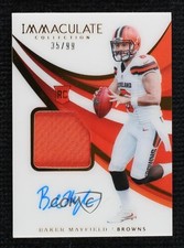 2018 Panini Immaculate Rookie 35/99 Baker Mayfield #101 Patch Auto hn4