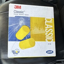 3M Classic Earplugs 312-1201 Industrial Hearing Protection Yellow Plug