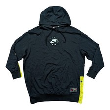 Nike Sportswear Women's Pullover Baggy Hoodie Oversized Black Sz M Center Logo