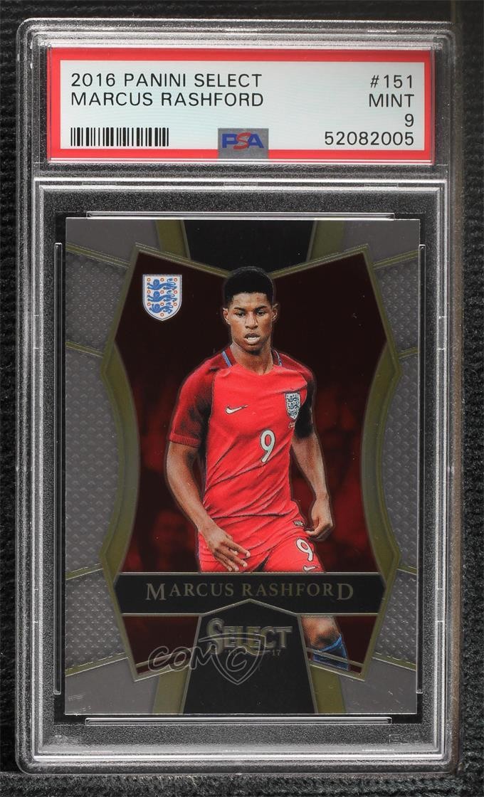 2016-17 Panini Select Mezzanine Marcus Rashford #151 PSA 9 MINT qs9