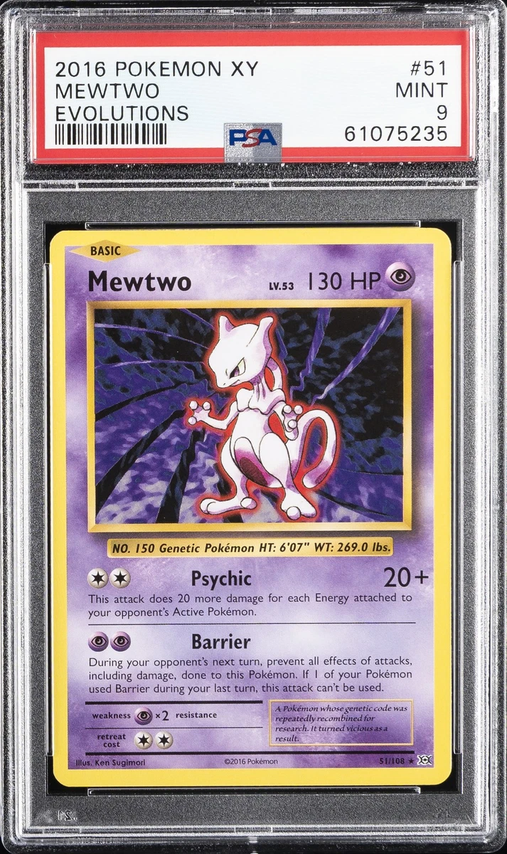 Mewtwo Pokémon TCG Professional Sports Authenticator (PSA