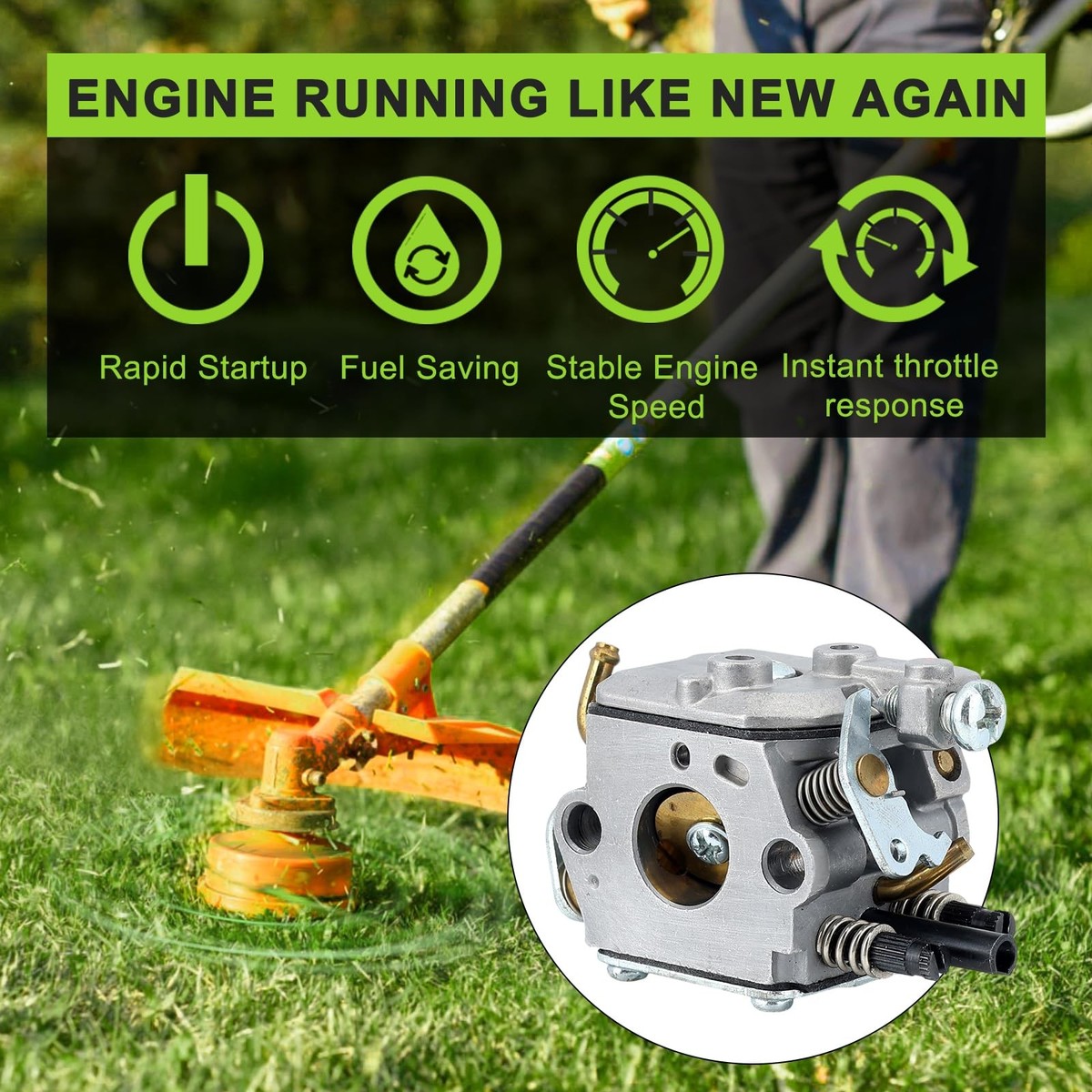 503283401 Carburetor For Husqvarna 322L 323R 323RJ 325C 323L 323LD