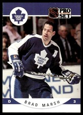 1990-91 Pro Set Brad Marsh Toronto Maple Leafs #285