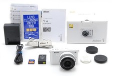 [OTTIME CONDIZIONI in scatola] Nikon 1 J2 10,1 megapixel fotocamera mirrorless obiettivo bianco 10-30 mm dal GIAPPONE