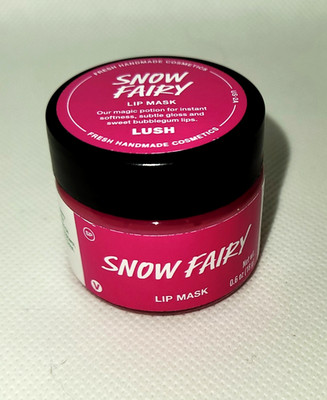 LUSH COSMETICS   SNOW FAIRY Lip Scrub Lips Exfoliant Prep Sugar 0.8oz *READ* NEW