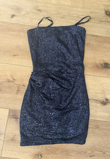 KATIEJ NYC navy Sequin Bodycon Mini Dress Large Sleeveless